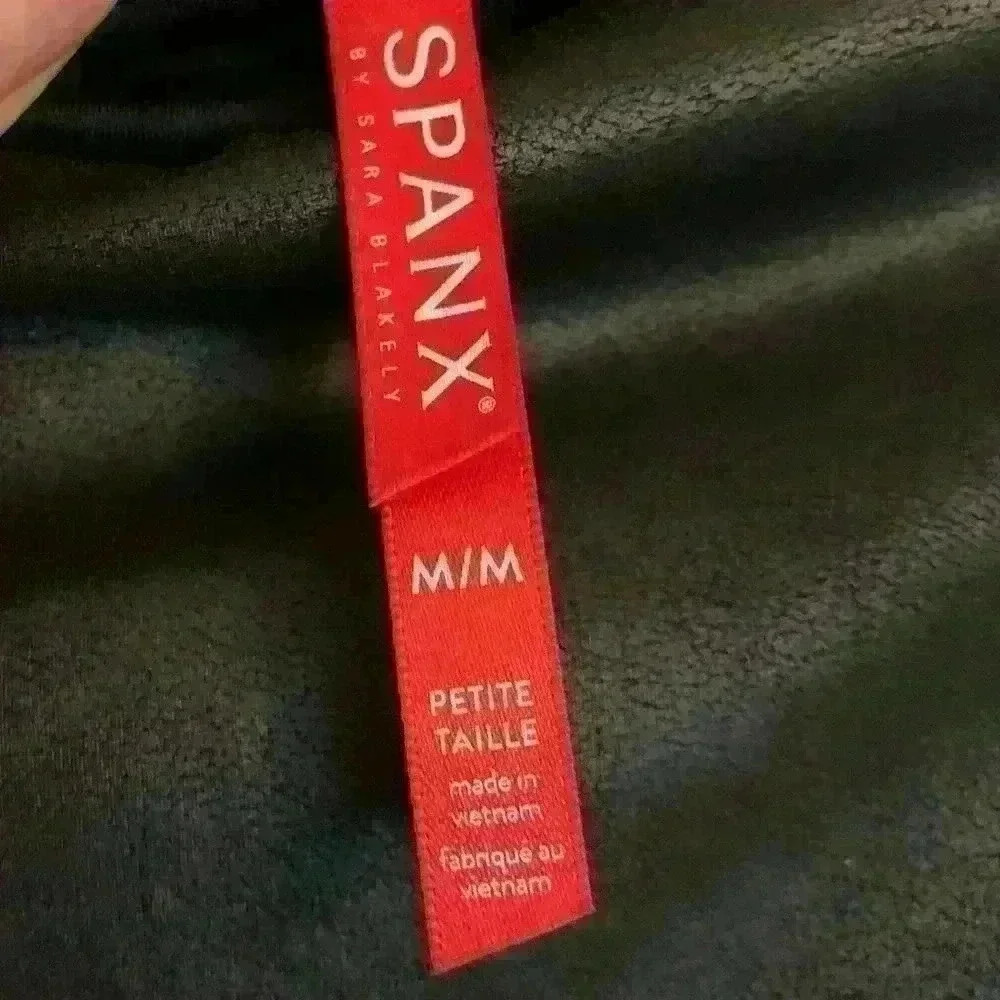 Spanx Faux Leather Leggings, Womens Size M petite - Picture 7 of 7